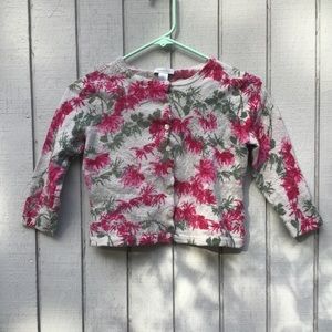 Floral 3/4 sleeve cardigan